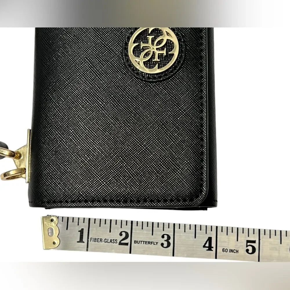 G by Guess‎ Crossbody trifold wallet purse clutch detachable strap black